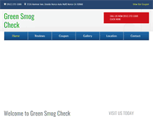 Tablet Screenshot of greensmogchecknorco.com